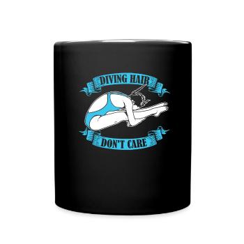 Plongée plongée drôle - Mug uni - noir - Devant