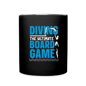 Diving Jumper Funny - Full Colour Mug - black - Front