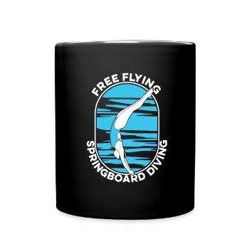 Diving Jumper Funny - Full Colour Mug - black - Front