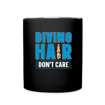 Plongée plongée drôle - Mug uni - noir - Devant