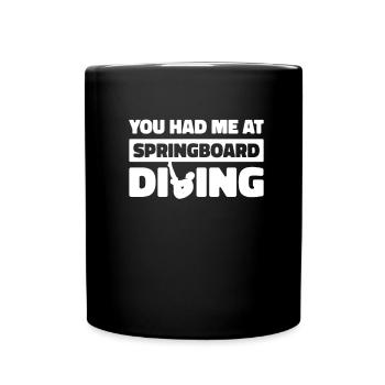 Diving Jumper Funny - Full Colour Mug - black - Front