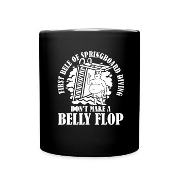 Diving Jumper Funny - Full Colour Mug - black - Front