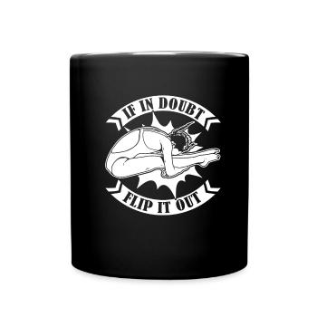 Diving Jumper Funny - Full Colour Mug - black - Front