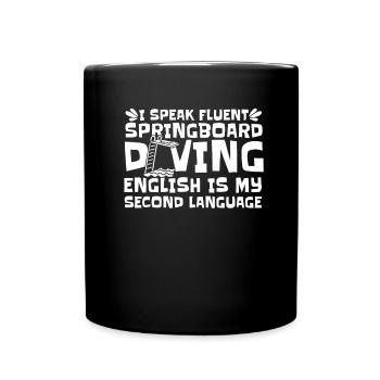 Diving Jumper Funny - Full Colour Mug - black - Front