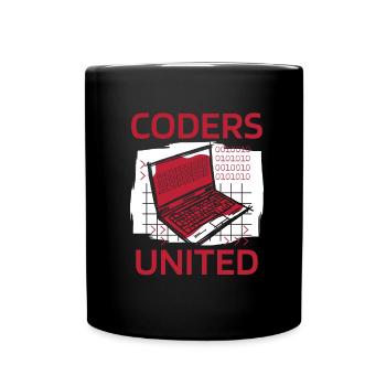 Développeur Coder Programmeur Ordinateur portable - Mug uni - noir - Devant