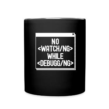 Developer Coder Programmer - Full Colour Mug - black - Front