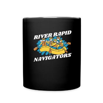 Rafting Navigators White Water Rafting - Full Colour Mug - black - Front