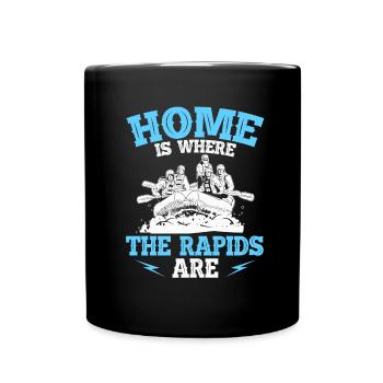 Rafting Wildwasser Rafting - Tasse einfarbig - Schwarz - Vorne