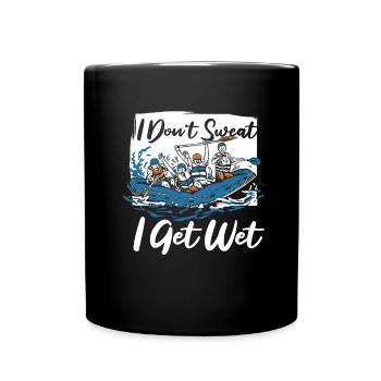 Rafting Fun White Water Rafting - Full Colour Mug - black - Front