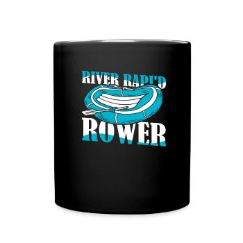 Rafting Wildwasser Rafting - Tasse einfarbig - Schwarz - Vorne