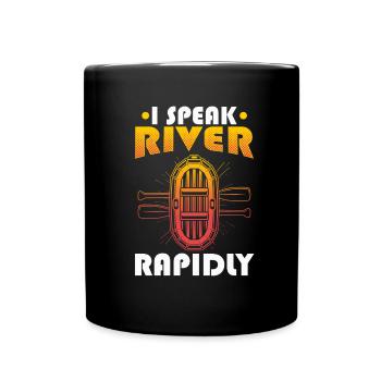Rafting Wildwasser Rafting - Tasse einfarbig - Schwarz - Vorne