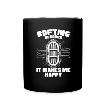 Rafting Wildwasser Rafting - Tasse einfarbig - Schwarz - Vorne