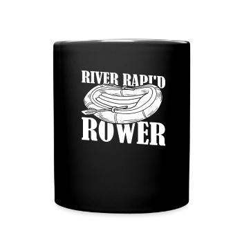 Rafting Wildwasser Rafting - Tasse einfarbig - Schwarz - Vorne