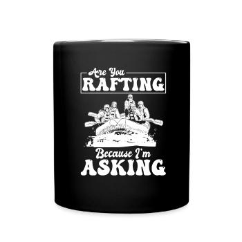 Rafting Wildwasser Rafting - Tasse einfarbig - Schwarz - Vorne