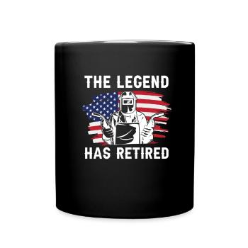 Welder Locksmith US Flag - Full Colour Mug - black - Front