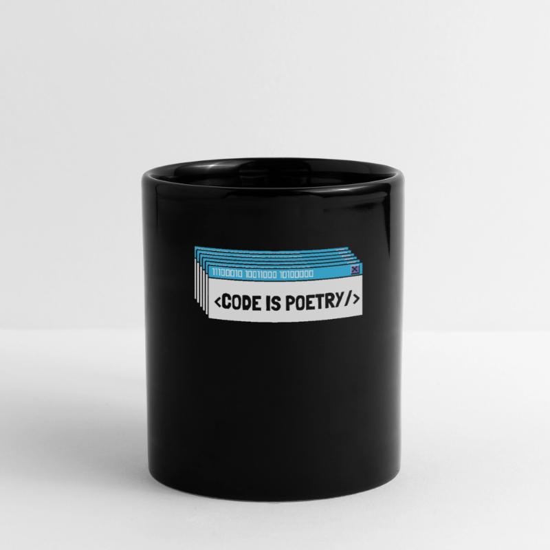 Entwickler Coder Programmierer Poesie Tasse einfarbig