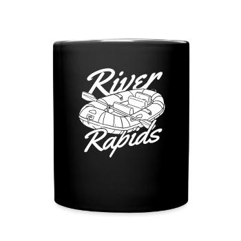 Rafting Wildwasser Rafting - Tasse einfarbig - Schwarz - Vorne
