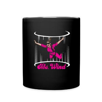 Parachutisme intérieur Indoor Fallschirmspringen - Mug uni - noir - Devant