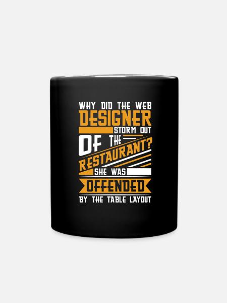 Web Entwickler Webdeveloper Witzig - Tasse einfarbig - Schwarz