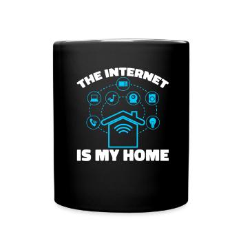 Web Entwickler Webdeveloper Cool - Tasse einfarbig - Schwarz - Vorne