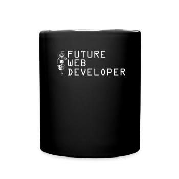 Web Developer Web Developer Future - Full Colour Mug - black - Front