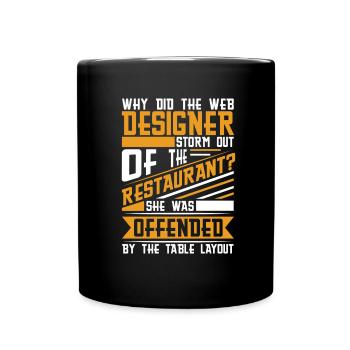Web Entwickler Webdeveloper Witzig - Tasse einfarbig - Schwarz - Vorne