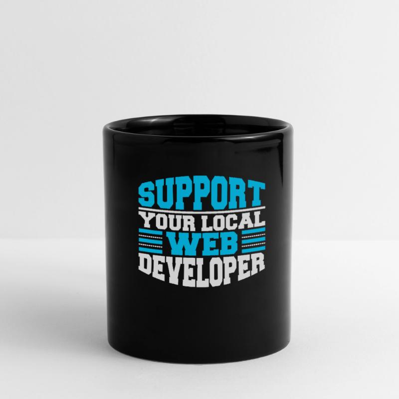Web Entwickler Webdeveloper Unterstützung Tasse einfarbig
