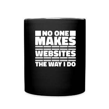 Web Developer Web Developer Funny - Full Colour Mug - black - Front