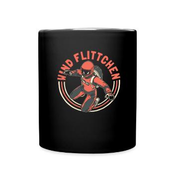 Parachutisme intérieur Indoor Fallschirmspringen - Mug uni - noir - Devant