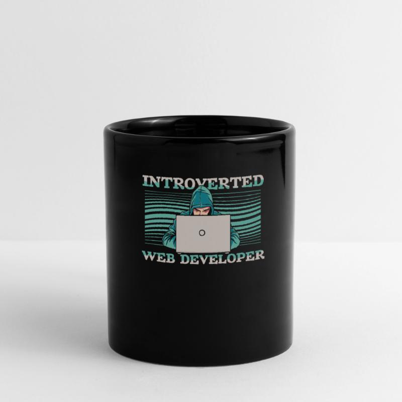 Web Developer Web Developer Introverts Full Colour Mug
