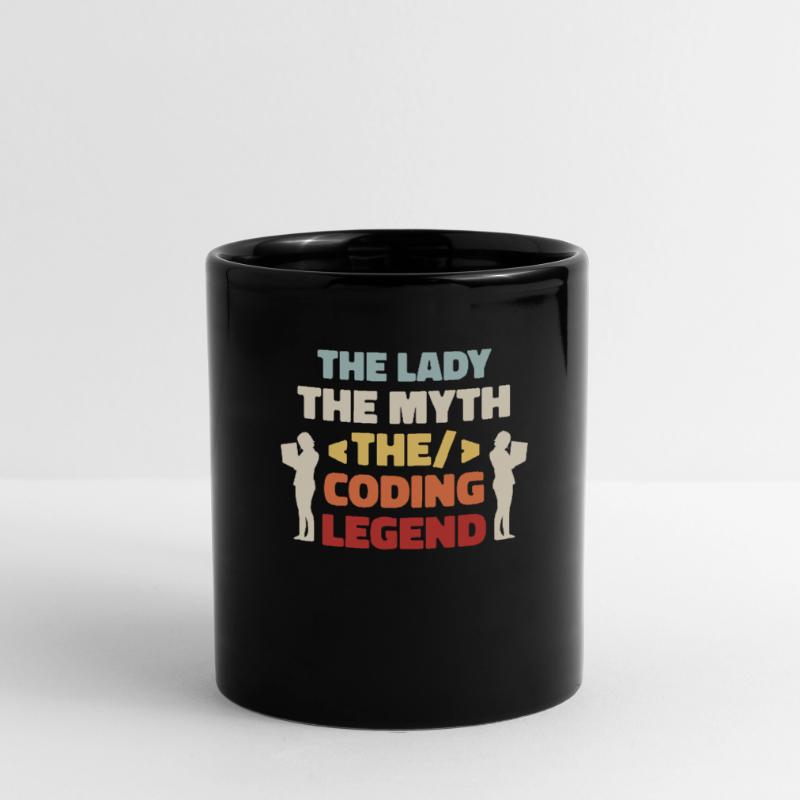 Developer Coder Programmer Dame Full Colour Mug