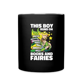 Book Bookworm Bookworm Fairy Book Fairy - Mug uni - noir - Devant