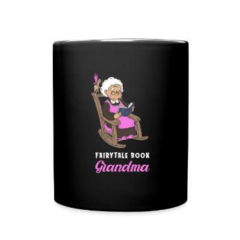 Rat de bibliothèque Rat de bibliothèque Grand-mère Fée du livre - Mug uni - noir - Devant