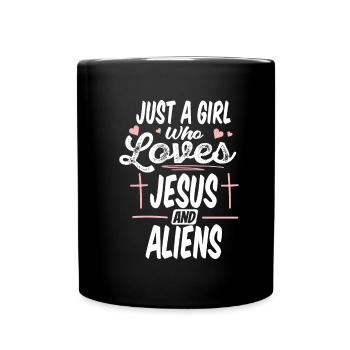 Christ Christianisme Humour Extraterrestre Jésus - Mug uni - noir - Devant