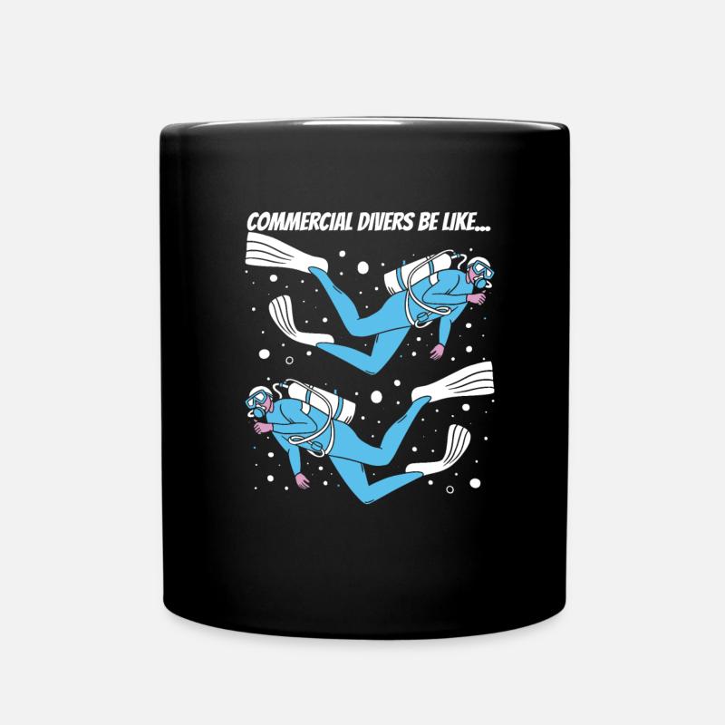 Plongeur plongeur commercial Plongée - Mug uni - noir