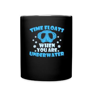 Plongeurs sous-marins - Mug uni - noir - Devant