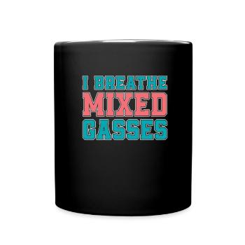 Diving Diver Commercial Diving - Full Colour Mug - black - Front