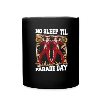 marching band, trombone, parade - Full Colour Mug - black - Front