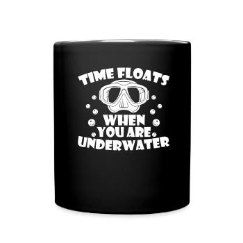 Plongeur plongeur drôle de plongée commerciale - Mug uni - noir - Devant