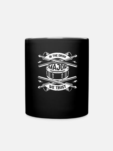Spielmannszug Drums Trommel - Tasse einfarbig - Schwarz