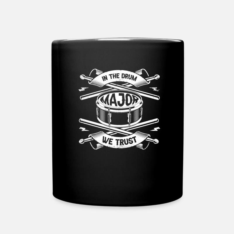 Spielmannszug Drums Trommel - Tasse einfarbig - Schwarz