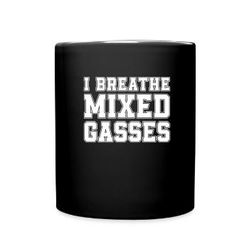 Plongeur plongeur drôle de plongée commerciale - Mug uni - noir - Devant