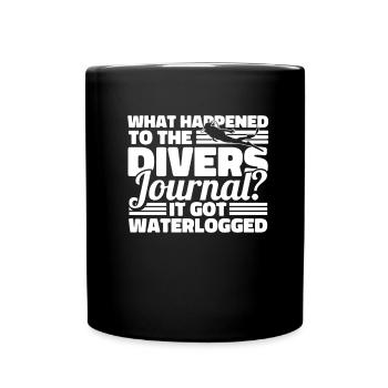Plongeurs Plongée commerciale amusante - Mug uni - noir - Devant