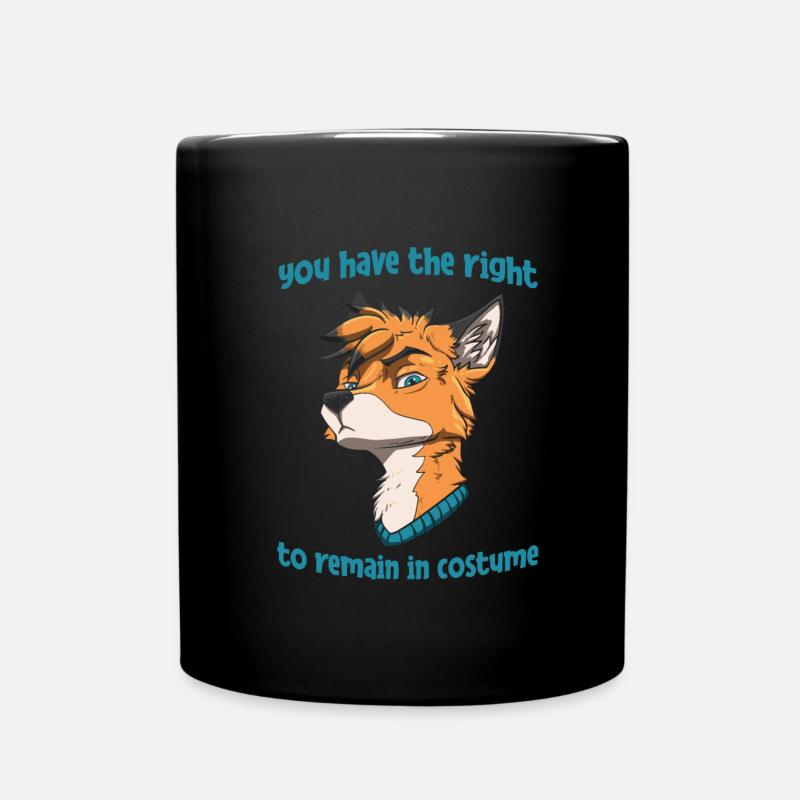 Furry Fandom Fursuits Kostüm - Tasse einfarbig - Schwarz