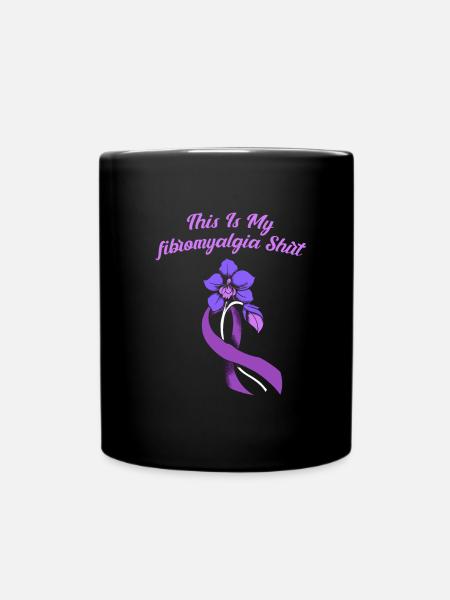 Fibromyalgie Rheuma Niedlich - Tasse einfarbig - Schwarz