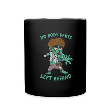 Zombie Halloween Lustig - Tasse einfarbig - Schwarz - Vorne