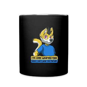 Furry Fandom Fursuits Funny - Full Colour Mug - black - Front