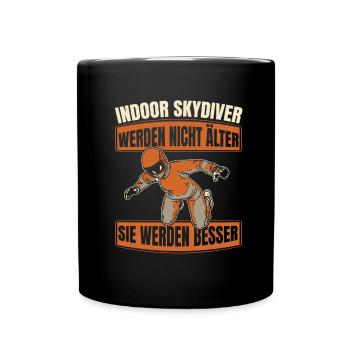 Parachutisme intérieur drôle - Mug uni - noir - Devant