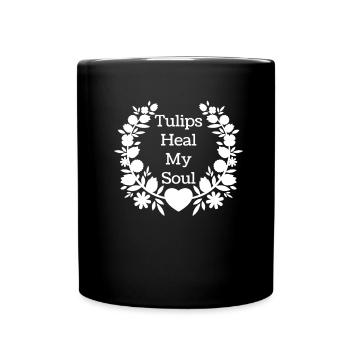 Tulpen Tulpen - Tasse einfarbig - Schwarz - Vorne