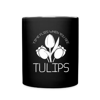 Tulpen Tulpen - Tasse einfarbig - Schwarz - Vorne